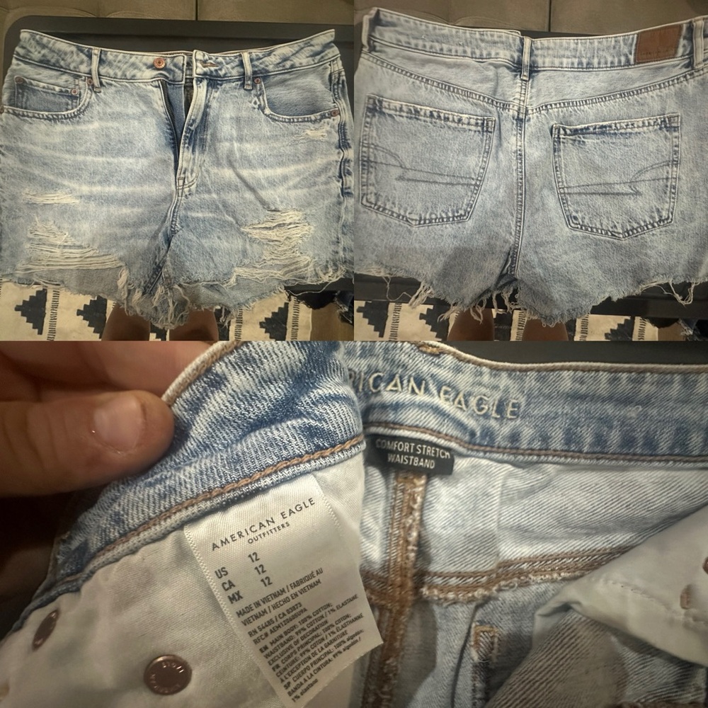 5 PAIRS American Eagle Blue Ripped Denim Shorts